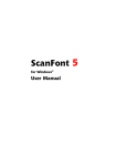 ScanFont 5 for Windows User Manual