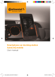 Smartphone car docking station AutoLinQ mobile User manual