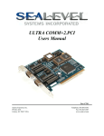 7201 User Manual - Sealevel Systems, Inc