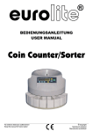 EUROLITE Coin Counter/Sorter User Manual - LTT