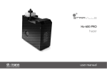 Hz-600 PRO hazer user manual