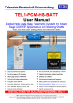 TEL1-PCM-HS-BATT User Manual - TMS · Telemetrie