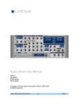 Alpha Series User Manual - LinPlug Virtual Instruments