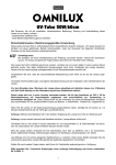 OMNILUX UV Tube 20W 60cm User Manual (#4713)