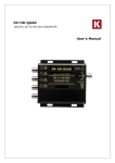 DV-HD-QUAD User's Manual