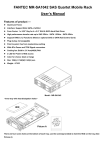 FANTEC MR-SA1042 SAS Quartet Mobile Rack User's Manual