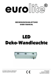 EUROLITE LED Wall Fixture User Manual - LTT