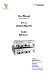 User Manual Draco (Cross) Repeater