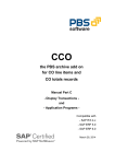 PBS archive add on CCO - Manual Part C - User Manual -