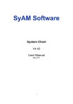 System Client V4.43 User Manual