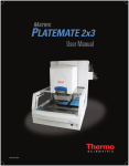Matrix Platemate 2x3 - User Manual