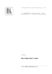 USER MANUAL - Huss Licht & Ton
