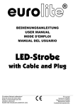 EUROLITE LED Strobe with Cable/Plug User Manual