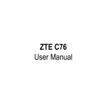 ZTE C76 User Manual