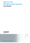 R&S FSV-K54 EMI Measurement Application User Manual