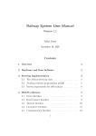 Railway System User Manual