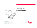 Sprinter 50 User Manual