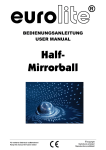 EUROLITE Half-Mirrorball User Manual
