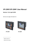 VP-23W1/VP-25W1 User Manual