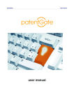 user manual - patentGate