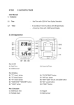 KT-300 3 LINE DIGITAL TIMER User Manual 1. Features 2. Unit