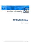 User's manual OPC/ADO-Bridge
