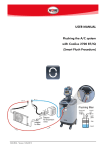 USER MANUAL Flushing the A/C system with Coolius 2700 BT/IQ