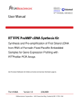 User Manual RT FFPE PreAMP cDNA Synthesis Kit