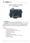 Ethernet controller TCW122B-RR User manual
