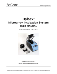 Hybex Microarray Incubation System User Manual