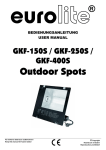 EUROLITE GKF Series Outdoor Spot User Manual