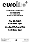 EUROLITE ML-56 CDM Multi Lens Spot User Manual - LTT
