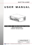 USER MANUAL - Hatteland Display AS