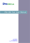 PSA BSI Tool User Manual