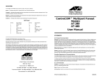 CentreCOM™ Multiport Fanout Models AT-280 AT