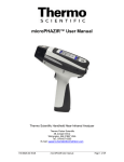 microPHAZIR&trade; User Manual