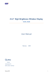 21.6” High Brightness Window Display User Manual