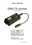 user manual DMX-TX module for the LFXHub - movie