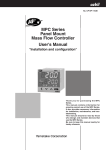 MPC Series Panel Mount Mass Flow Controller User's Manual