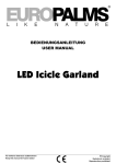 LED Icicle Lightchain User Manual