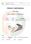PRODUCT USER MANUAL