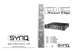 PE-series Synq amplifier user manual - COMPLETE