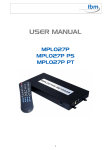 USER MANUAL - tbmgmbh.de