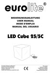 EUROLITE LED Cube 25/5C user manual