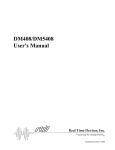 DM408/DM5408 User's Manual - RTD Embedded Technologies, Inc.