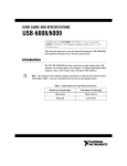 USB-6008/6009 User Manual and Specifications