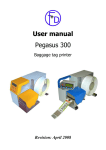 User manual Pegasus 300