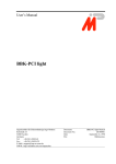 BBK-PCI light user's manual - Ingenieurbüro für Elektronikdesign