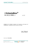 IntesisBox PA-RC2-MBS-1 English User Manual
