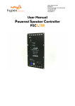 User Manual Powered Speaker Controller PSC2.700